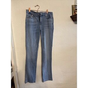 7 For All Mankind Kimmie Straight light wash skinny jeans size 30